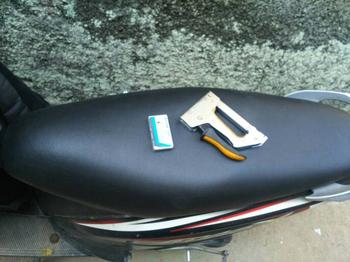 Product Review of sarung cover kulit jok motor from Tokopedia customer review 1
