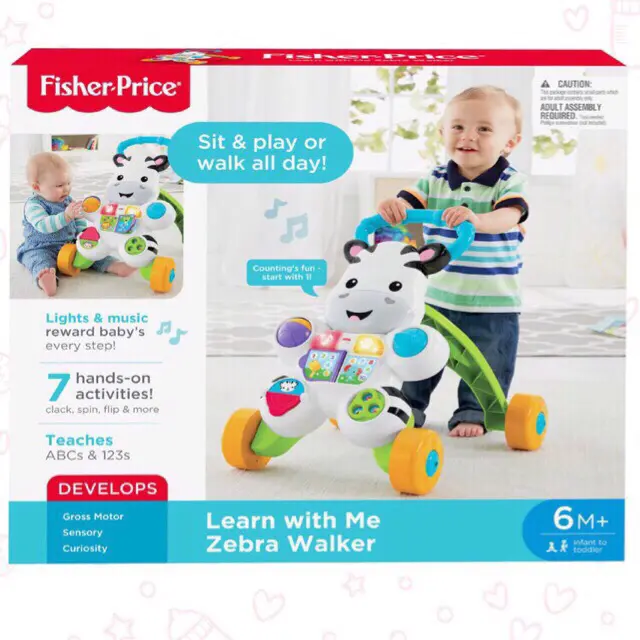 Fisher Price Learn With Me Zebra Walker 6-36 mth Fisherprice 1