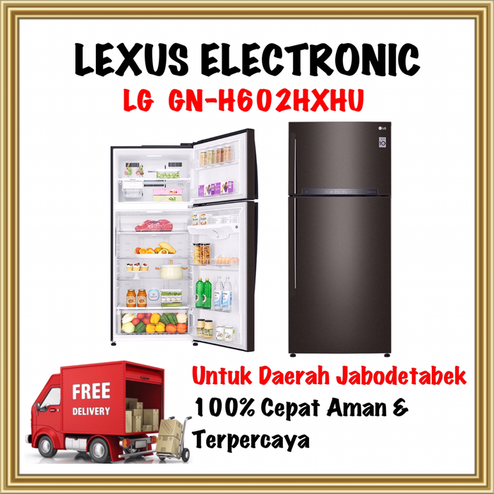 Gambar GN-H602HXHU | GNH602HXHU | Kulkas 2 Pintu Murah | Kulkas LG Inverter dari lexus electronic mall Kota Bogor Tokopedia