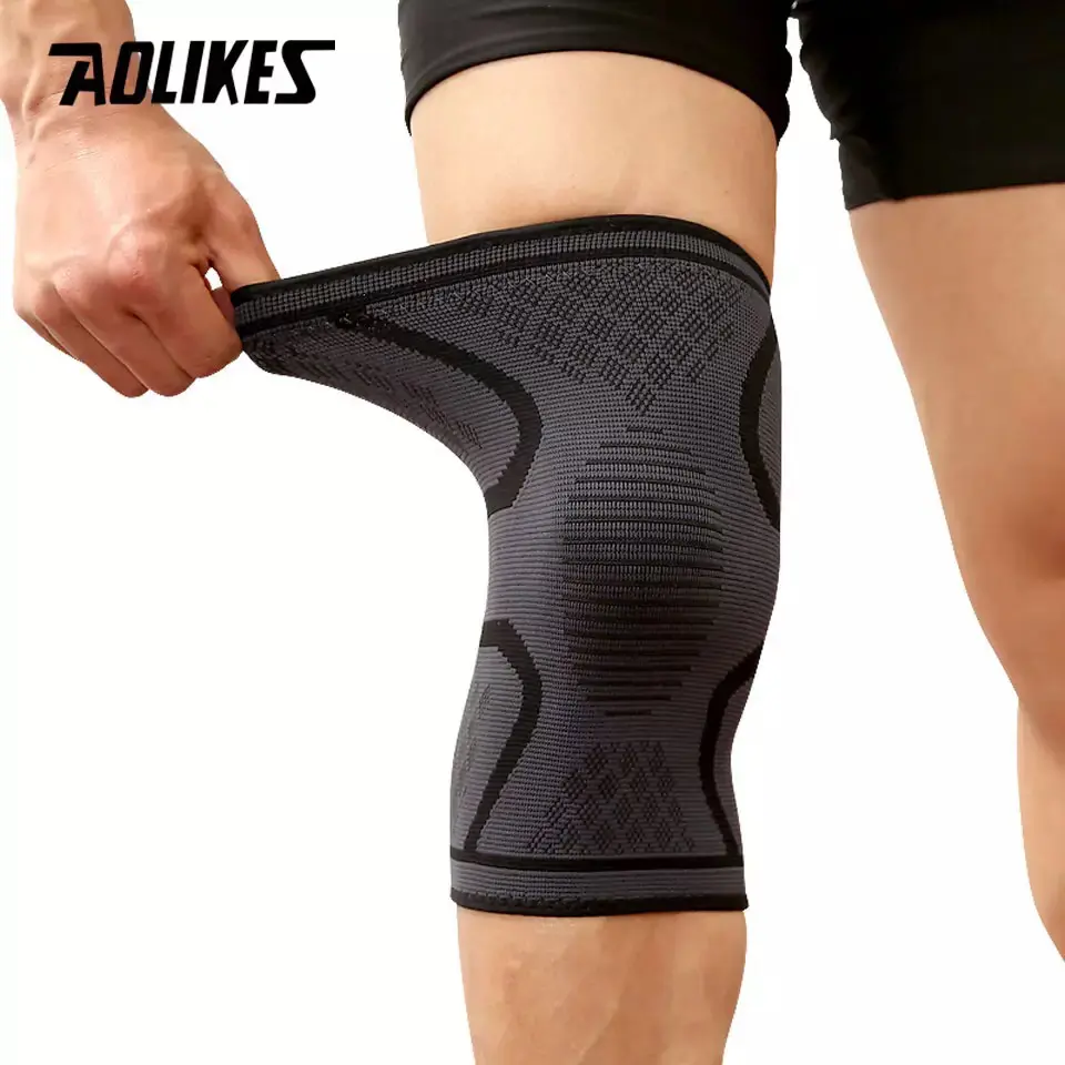 7718 AOLIKES KNEE SUPPORT SLEEVE PAD WRAP DEKER LUTUT KAKI LEG GUARD