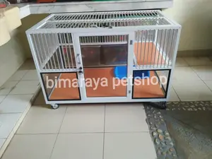 KANDANG KUCING ALUMINIUM PREMIUM 1 KAMAR JUMBO (120x70x80)