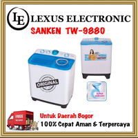 Gambar SANKEN MESIN CUCI 2 TABUNG MURAH - 7.5KG | TW9880 | TW 9880 | 2 TUB dari lexus electronic mall Kota Bogor 1 Tokopedia