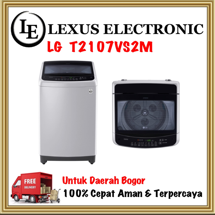 Gambar Mesin cuci LG 7kg Top Loading - Hemat Listrik Smart Inverter T2107VS2M dari lexus electronic mall Kota Bogor Tokopedia