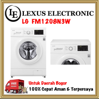 Gambar MESIN CUCI LG | MESIN CUCI FRONT LOADING - 8kg | FM1208N3W | FM-1208 dari lexus electronic mall Kota Bogor 1 Tokopedia