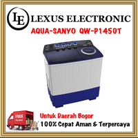 Gambar AQUA SANYO MESIN CUCI 14KG | QWP1450T | QW-P1450T | 2 TABUNG 14KG dari lexus electronic mall Kota Bogor 1 Tokopedia