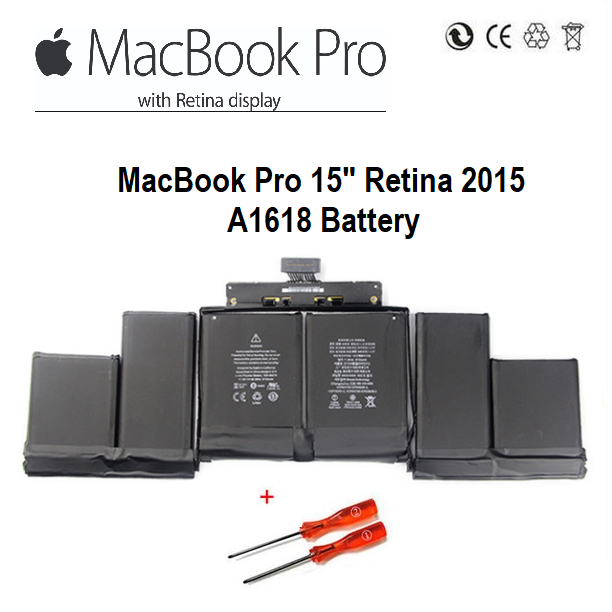 New A1417 Battery For MacBook Pro 15" Retina A1398 (Mid 2012 / Early 2013)