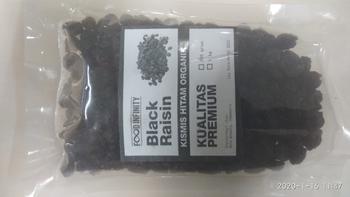 Product Review of Kismis / Black Raisin Organic USA PREMIUM 250 GRAM from Tokopedia customer review 0