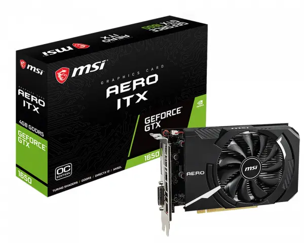 MSI GeForce GTX 1650 Aero ITX 4GB OC GDDR5
