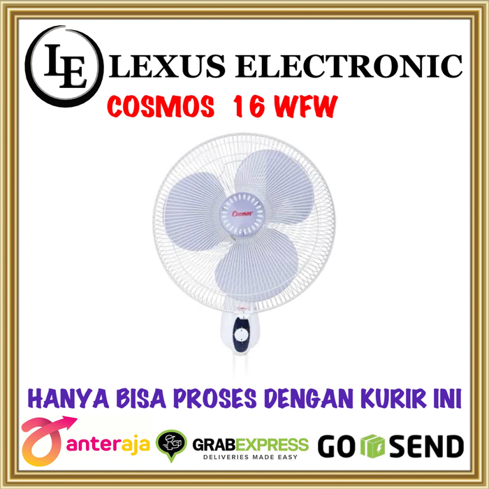 Gambar PROMO MURAH KIPAS ANGIN DINDING COSMOS 16WFW 16 INCH GARANSI RESMI dari lexus electronic mall Kota Bogor Tokopedia