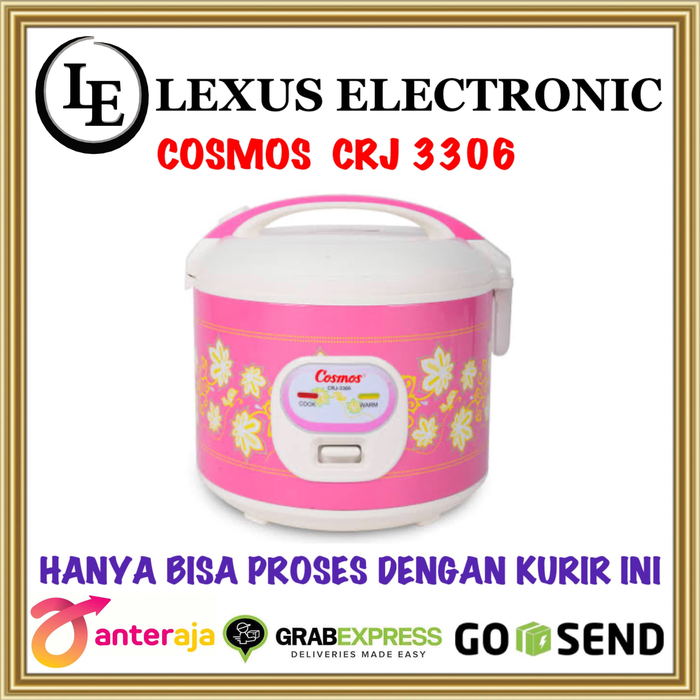 Gambar PROMO MURAH RICE COOKER 1.8 L COSMOS CRJ3306 GARANSI RESMI dari lexus electronic mall Kota Bogor Tokopedia
