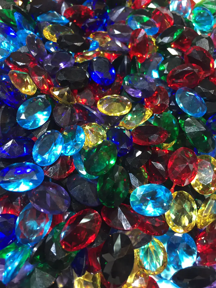 Ruby Emerald Blue Topaz Citrine Blue Sapphire Black 10x14mm Imitasi
