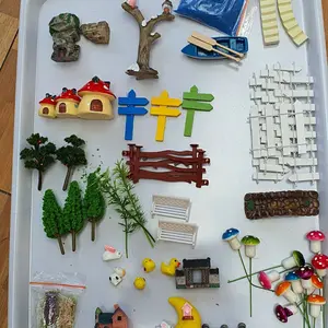 Pagar Mini Ornamen Bonsai Plastik Artifisial/Terarrium/Dioarama MNOO01