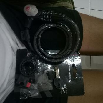 Product Review of Kunci Sepeda Polygon With Key Number & Light from Tokopedia customer review 1