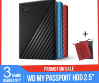Gambar WD My Passport 2TB - HDD Hardisk Portable External dari STAR17 COM Kota Administrasi Jakarta Selatan 3 Tokopedia