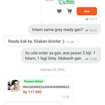 Product Review of AOLIKES Headband Sport Yoga Running Gym Headbands Bandana ORIGINAL from Tokopedia customer review 2