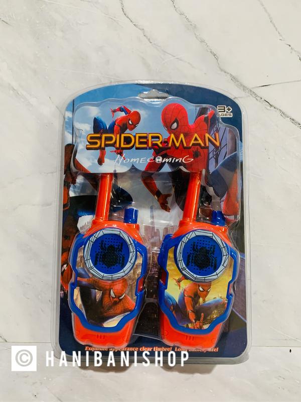 Walkie Talkie Spiderman set / Mainan Walkie Talkie Anak Spiderman 0