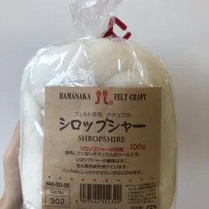 Natural shiropshire wool felting 100gr