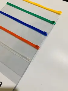 Kantong Transparant Zipper Bag Organizer ukuran 31 cm x 17 cm