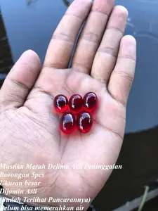 Batu Merah Delima Asli peninggalan 5Pcs Borongan Ukuran besar
