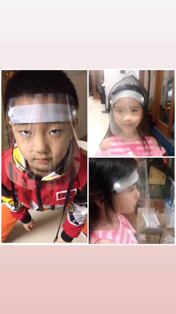 Masker face bisa dewasa anak / face shield protector pvc import murah