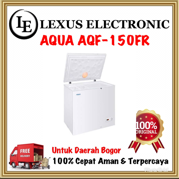 Gambar AQUA CHEST FREEZER BOX AQF-150FR | 150FR | AQF150FR | 146 LITER dari lexus electronic mall Kota Bogor Tokopedia