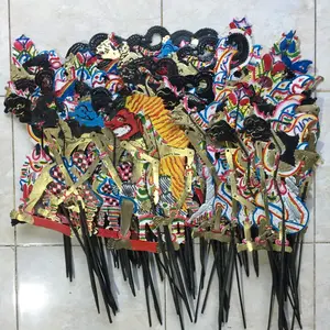 Wayang Kulit Asli Rama Shinta Warna Gold / Emas untuk Mahar 20 cm ...