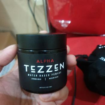 Product Review of TEZZEN POMADE ALPHA WATERBASED FREE POUCH dan Sisir Saku Tezzen from Tokopedia customer review 0