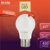 Gambar Inlite led bulb 5w E27 putih / kuning dari Light Co Indonesia Kota Denpasar 1 Tokopedia