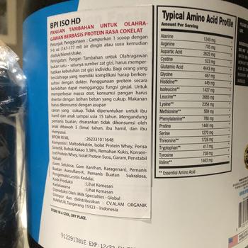 Product Review of BPI Sports ISO HD 5 Lbs Whey Protein Isolate BPOM from Tokopedia customer review 1