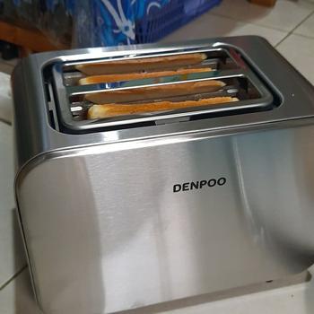 Product Review of Toaster Denpoo Pemanggang Roti Elektrik DT 025SD from Tokopedia customer review 0