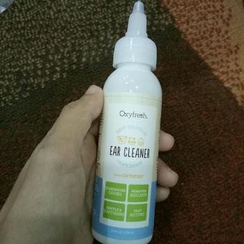 Product Review of Oxyfresh Pet Ear Cleaner 100ml - Pembersih Telinga Hewan from Tokopedia customer review 0