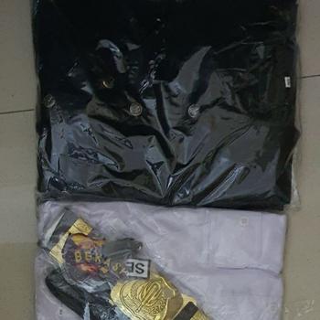 Product Review of Seragam safari security hitam dan biru lengan pendek from Tokopedia customer review 0