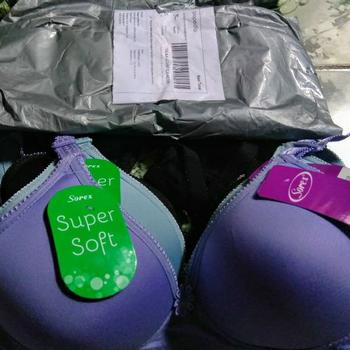 Product Review of Bra SOREX Super Soft Tanpa Kawat Aneka Warna TIPE 17238 from Tokopedia customer review 1