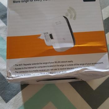 Product Review of Penguat Sinyal Wifi Repeater Wireless-N WiFi 300Mbps Kextech WL0189 from Tokopedia customer review 0