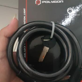 Product Review of Kunci Sepeda Polygon With Key Number & Light from Tokopedia customer review 0