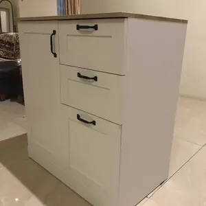 Pira Bavarian - Ashley SB80 Bufet Dapur Putih Kayu Terang - White Yellow Oak