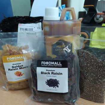 Product Review of Kismis / Black Raisin Organic USA PREMIUM 250 GRAM from Tokopedia customer review 0