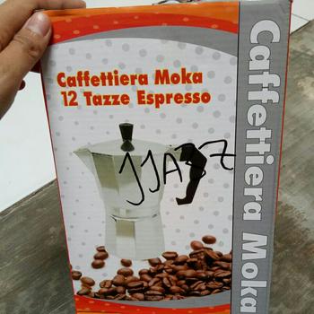 Product Review of Moka Pot coffee maker 12 cup - Espresso Coffee Maker 12cups Mokapot from Tokopedia customer review 0