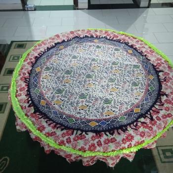 Product Review of TAPLAK MEJA TAMU BULAT BATIK MOTIF CUIRI from Tokopedia customer review 0