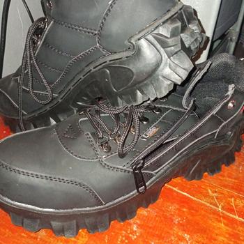 Product Review of Sepatu Safety Original Bahan Kulit Full Jahit Anti Slip Lavio E95 from Tokopedia customer review 0