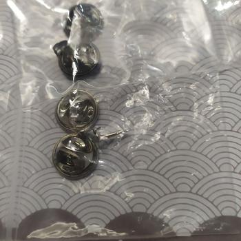 Product Review of Silver Butterfly Enamel Pin Clasp Clutch / Brooch Tack Penjepit Bros from Tokopedia customer review 0