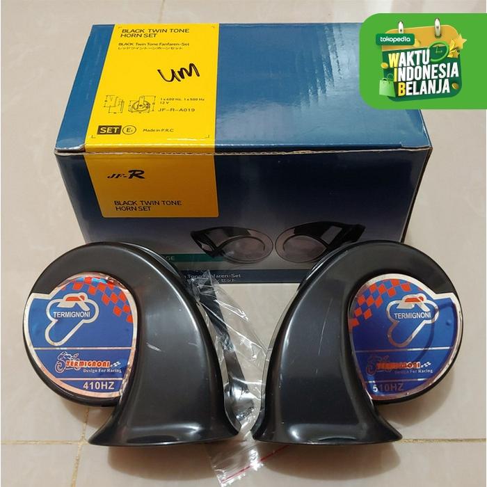 Gambar Klakson Keong Black Twin Tone Horn Set 2 Pcs dari Lestari Motor 2 Kota Administrasi Jakarta Barat Tokopedia