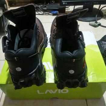 Product Review of Sepatu Safety Original Bahan Kulit Full Jahit Anti Slip Lavio E95 from Tokopedia customer review 1
