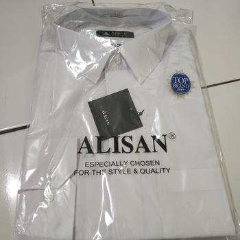Product Review of JUMBO XXL -XXXXL Alisan Kemeja Pria Polos Putih Reguler Lengan Panjang from Tokopedia customer review 0