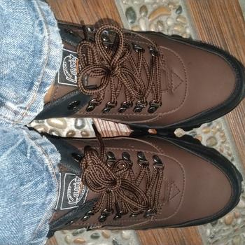 Product Review of Sepatu Safety Original Bahan Kulit Full Jahit Anti Slip Lavio E95 from Tokopedia customer review 1