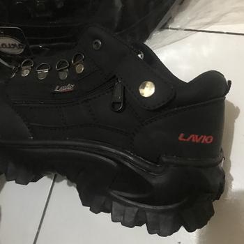 Product Review of Sepatu Safety Original Bahan Kulit Full Jahit Anti Slip Lavio E95 from Tokopedia customer review 0