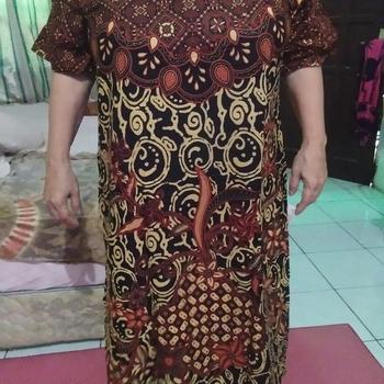 Product Review of Daster Jumbo Kencana Ungu label coklat from Tokopedia customer review 0