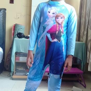 Product Review of Baju renang anak perempuan muslim lengan panjang frozen mlp hk import from Tokopedia customer review 0