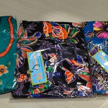 Product Review of Daster 19 pendek lengan 3/4 kencana ungu original lebel biru from Tokopedia customer review 0
