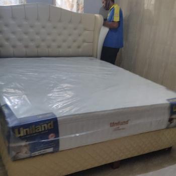 Product Review of Uniland Springbed Rivera Pillowtop Tiffany Full Set Kasur Spring Bed from Tokopedia customer review 0